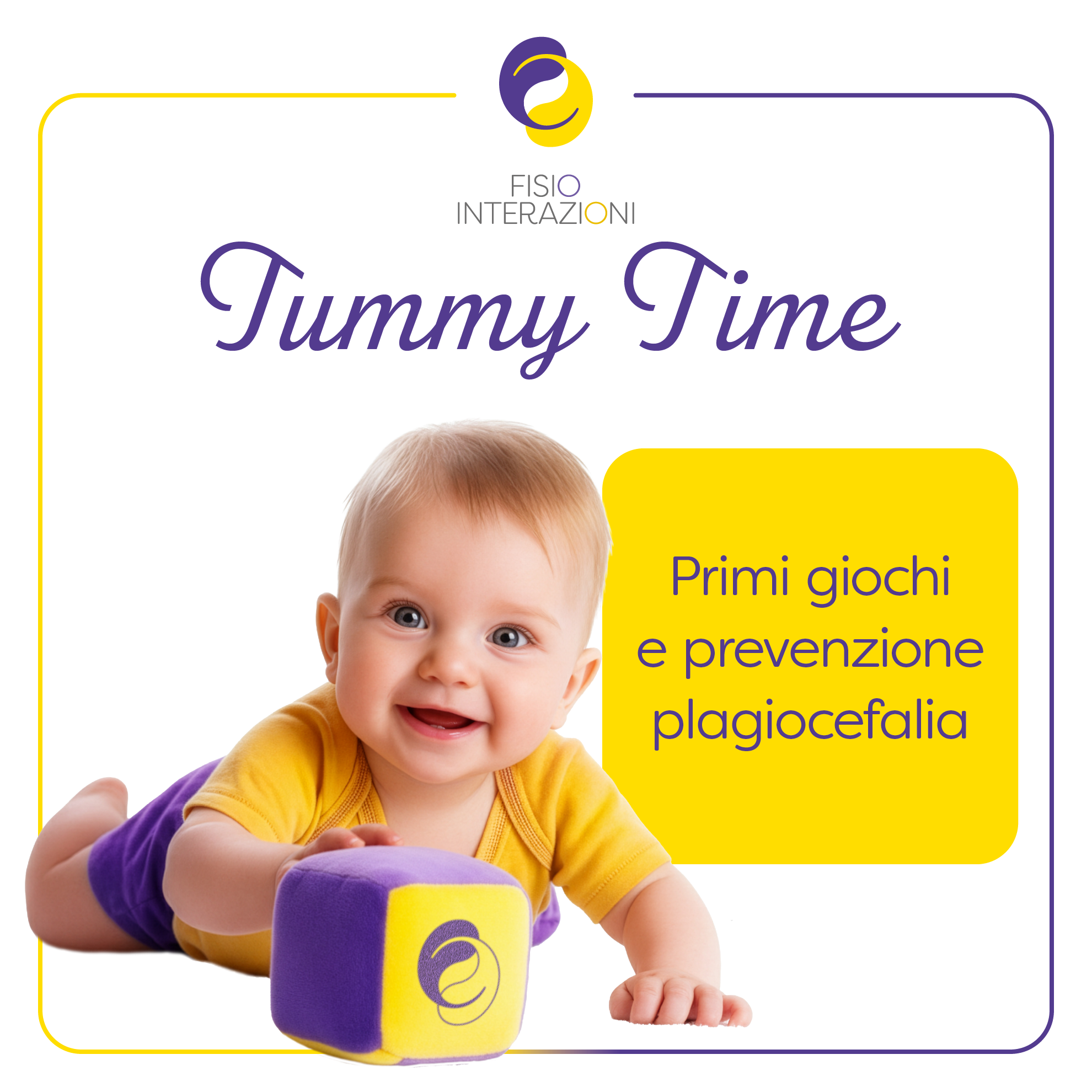 Tummy time: primi giochi e prevenzione plagiocefalia